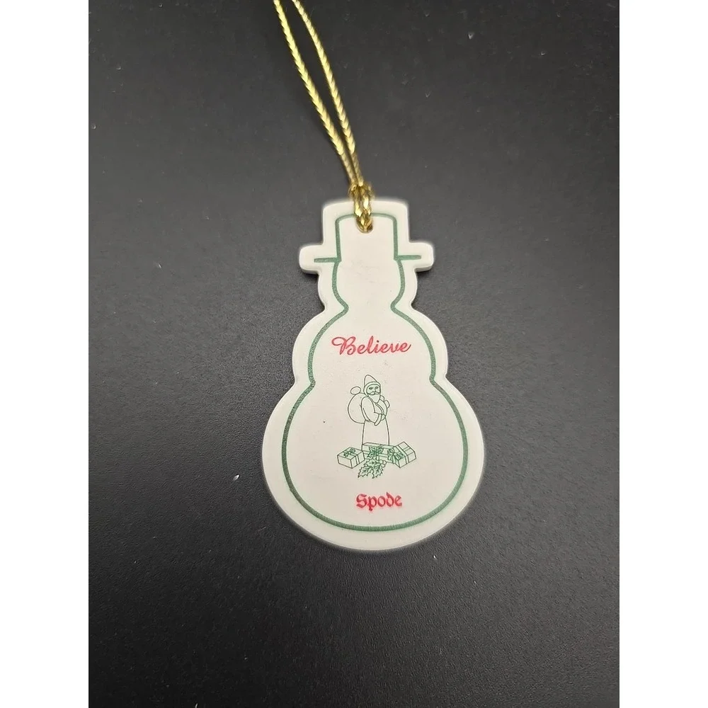 Spode Christmas Tree Ornament‎ Snowman